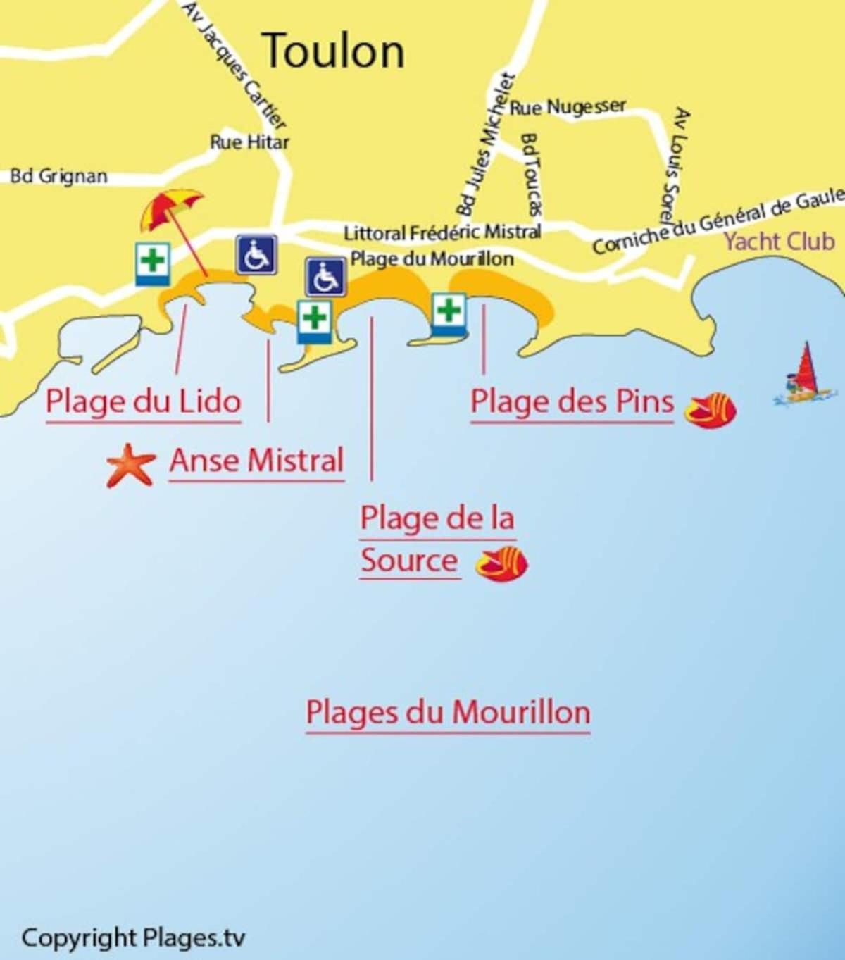 #3 Toulon Centre, Balcon, Lumineux, Stationnement Facile, Tout Confort Экстерьер фото